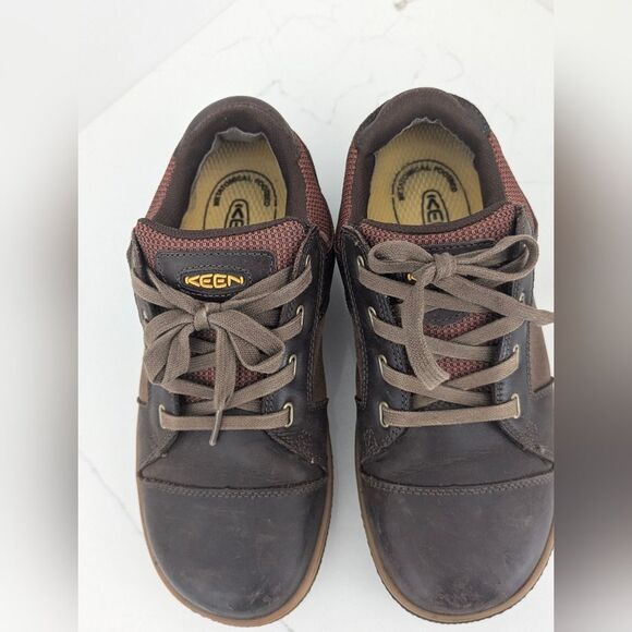 KEEN Destin Low Brown Leather Steel Toe EH Utility Safety work bootShoes Men 8.5 - Picture 5 of 13
